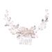 MAGICLULU Pearl Comb Hair Side Comb Bride Hairpin Comb Pearl Hair Pin Wedding Hair Accessories Wedding Hairpin Bridal Headdress Bride Headdress Comb Rhinestone Hairpins
