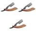 Minkissy 3 pcs women face hair razor manual razor facial razor for the face of the woman razor for facial hair women razors rustproof steel old -fashioned