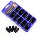 100 Stiletto Press-On Tips | Black Matte Full Cover Nails | Quick Nail Extensions by Click-It Nails - Buy Online on GoSupps.com