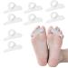 4Pairs Gel Hammer Toe Crest Cushions Corrector Crests Relieve Foot Pain Pressure Discomfort One Loop Design Hammertoe Gel Support Pads Flexible Silicone Comfort