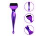 NOLITOY Makeup Foundation & Concealer Brush Set | Flat Top & Eye Shadow Brushes with Spoon for Liquid Blending - Purple - Buy Online on GoSupps.com