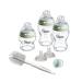 Tommee Tippee Natural Start Glass Baby Bottle Set 150 ml and 250 ml Anti-Colic Bottles Medium Flow Teats in Breast Shape