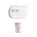 Cute Cat Contact Lens Case Box with Mirror Portable Travel Contact Lens Box Kit with Tweezers Remover for Home Office White
