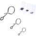 Maximumcatch 200 p Pack of fly fishing accessories snaps hook jigs bait with mini fly box stainless steel quick change no-knot 5mm (75er)+8mm (75)+11mm (50))