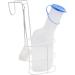Medi-Inn urine bottle PP 1000 ml for men milky | with bed holder