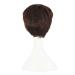 MapofBeauty Short Curly Wig - Dark Brown | Fashion Women's Natural Hairpiece - Buy Online on GoSupps.com