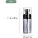 Quzente Small Spray Bottle Mist Bottle Sprayer Travel Spray Bottles Continuous Water Sprayer for Hair Reusable Beauty Spray Bottle for Hairstyling Cleaning Salon Plants Scents 60ml - Buy Online on GoSupps.com