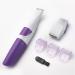 2 in 1 Waterproof Women Hair Trimmer Electronic Washable Hair Trimmer Clipper for Bikini Line Wet and Dry Use Purple - Buy Online on GoSupps.com