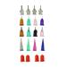 Xmasir Precision Applicator Set - 4 pcs 1 Oz. Henna Bottles with Needle Tips - 16 pcs Caps - Multi Purpose - Buy Online on GoSupps.com