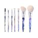 7 Piece Crystal Makeup Brush Set - Dazzling Transparent Handles | Complete Beauty Tools for Flawless Application - Buy Online on GoSupps.com
