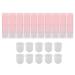 10 pieces 6 ml of empty lip gloss tubes color gradient pink refillable lipstick container lip balm bottle lipstick tube container with silicone lid for women and girls