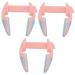 FRCOLOR 3 Pcs Nose Bridge Booster Nose Bridge Clip Nose Safety Clip Silicone Nose Lifter Silicone Nose Shaper Nose Lifter for Women Nose Bridge Straightener Clip Slim Correction 5.3X5cmx3pcs Pinkx3pcs