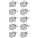 Tyenaza 10pcs Pacifier Suspender Clips | Metal Heart Shape Pacifier Holders | DIY Baby Accessories - International Shipping - Buy Online on GoSupps.com