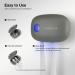 Lock & Lock Toothbrush Sterilizer - Portable UV LED Sterilization Container for 2 Brushes - Gray - Buy Online on GoSupps.com