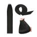 Tape in extensions real hair 50g 20 pieces extensions tape in real hair Seamless tape in extensions (18 inches #1 dark black) 18 inch dark black