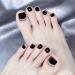 Decorative nail patch wearing a black toenail paste white fake toenail patch high-grade sensitive toenail nail patch detachable