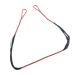 JJZS Replacement 26.5 inch Bow String for CRS-004C Crossbow 175lbs Draw Weight Polyester Fiber Crossbow Strings Black&Red