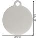 BWM Designer Customised Fashion Pet ID Tags Dog Tags | Dog Tag for Pets Laser Engraved & Personalised | ID Tags for Dogs & Cats | Durable & Strong Steel Split Ring - Red Paw Large PawRed Large - Buy Online on GoSupps.com