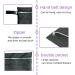 Yontree 2 Pcs Waterproof Reusable Wet Bag with Double Zipper Pockets - Black | Washable Wet Dry Clothes Storage Bag - Buy Online on GoSupps.com