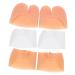Healifty 3 Pairs Toe Sleeve Shoe Toe Protector Breathable Socks Toe Topper Socks Feet Pads for Heels Tiptoe Cover Breathable Toe Covers Flexible Toe Cover Toe Protective Sleeve Tiptoe Pads