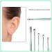 Portable E Ear Cleaner Set - Stainless Steel Ear Wax Removal Tools - 6-Part Kit for Effective Ear Cleaning (Green) - Buy Online on GoSupps.com