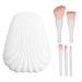 Convenient Beauty Tools Professional Makeup Brush With Mirror Box Mini(White)