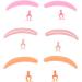  Eyelash Separator Set Washable Silicone Simplified Process Enhanced Lash Results for Lash Extension Beginners 3 Pairs Rose Red/Pink/Orange - Buy Online on GoSupps.com