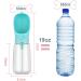 Portable 550ml Dog Water Bottle & 100ml Feed Bottle - Cotop Travel Bottle for Small Dogs - Blue - Buy Online on GoSupps.com