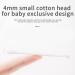 400 Organic Cotton Baby Safety Swabs - Large Tip 2 Packs for Newborns & Children | Gentle & Safe Ear Cleaning - Buy Online on GoSupps.com