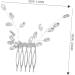 MERRYHAPY Small Side Comb Wedding Hair Accessories Rhinestone Hair Decoration Rhinestone Hair Accessories Wedding Bridal Hair Comb Wedding Hair Side Comb Bridal Hair Side Comb Zinc Alloy - Buy Online on GoSupps.com