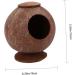 FOMIYES 2pcs Coconut Shell Charcoal Hamster Nest Small The Bed 16X15X15CMx2pcs Brownx2pcs - Buy Online on GoSupps.com