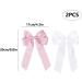 2 Pack Bow Hair Clips Pink Hair Bows for Women Girls Large Bow Clips Hair Barrette Hair Accessories(White Cherry Pink) White CherryPink - Buy Online on GoSupps.com