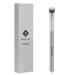 TEOYALL Under-Eye Concealer Brush Small Flat Angled Synthetic Bristles Flawless Coverage Multitask Brush with Liquid Cream Powder Silver S