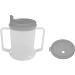 Wolvex Adult Drinking Cup with Handles & Anti-Spill Lids - Grey | Dishwasher & Microwave Safe - BPA, PVC, Latex Free - Buy Online on GoSupps.com