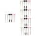 FRCOLOR 30 Pcs Double Ended Eyebrow Brush Kids Lipstick Mascara Eye Shadow Brush Child Liquid Eggs 8x1.4cmx5pcs As Shownx5pcs