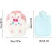Komunj Rabbit Hot Water Bottle with Cover - 500ml Cuddly Heat Bottle for Children Removable & Washable - Buy Online on GoSupps.com