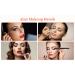 Two 4-in-1 Travel Makeup Brush Set with Case - Double Ended Professional Brushes for Foundation Blush Eyeshadow and Concealer - Portable Mini Makeup Gift Idea - Buy Online on GoSupps.com