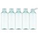 TOUREAL 100ML travel bottles set with flip cap (5 pieces) empty donor plastic bottle set filling bottles for cosmetics with funnel (light green)
