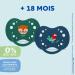 Dodie Anatomical Pacifiers for Boys - BPA Free Durable 6 Pack for 18 Months+ - Perfect for International Shipping - Buy Online on GoSupps.com