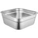 Stainless Steel Tub Dish Tub Stainless Steel Wash Tub 12'' Square Wash Basin Stable Flat Bottom Vegetable Washing Basket with Smooth Wide Edge Washing Up Bowl Multi-Purpose Dish Pan - Buy Online on GoSupps.com