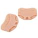 Silicone honeycomb forefoot cushion 5 pairs of breathable foot cushions made of soft gel with foot pads football pads for pain relief (skin color)