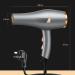 Professional Hair Dryer Salon Hairdryer 2000W DC Motor 2 Speed/3 Heat Settings Constant Temperature Reduce Frizz and Static Suitable with Diffuser & Concentrator for Salon and Home Use B Small - Buy Online on GoSupps.com