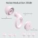2 Pairs of Soft Silicone Ear Plugs for Sleeping | 25dB Noise Reduction | Reusable Hearing Protection | Includes 8 Ear Tips (S/M/L) - Pink - Buy Online on GoSupps.com