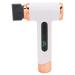 Cordless Hair Dryer Quiet Compact Hot and Cold Travel Hair Dryer with Nozzle Digital Screen USB Rechargeable Portable 200W Hair Blow Dryer for Dorm Camping Travel 15000mAh White