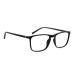 OCCI CHIARI Large Reading Glasses 1.0 Men’s Rectangle Readers 100 with Spring Hinge (Matte Black) 1-black 1.0 x