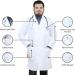 HEEDFIT Premium Unisex Lab Coat - Comfortable Poly-Cotton, Reusable & Professional - Large White - Buy Online on GoSupps.com