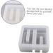 NUOBESTY for Practical Household DIY Tones Holder Molds Shaped Pen Mould Phone Resin Lipstick Square Drip White 9.5X9.5X3CM - Buy Online on GoSupps.com