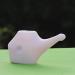 Compact Pink Traveler's Plastic Neti Pot for Natural Sinus Relief - AncientImpex - Buy Online on GoSupps.com