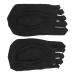 Toe Socks for Women Low Cut Polyester Socks to Absorb Sweat black