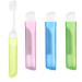 4 pieces of toothbrushes foldable toothbrush travel toothbrush foldable portable soft toothbrush bristle brushes for adult children travel camping school